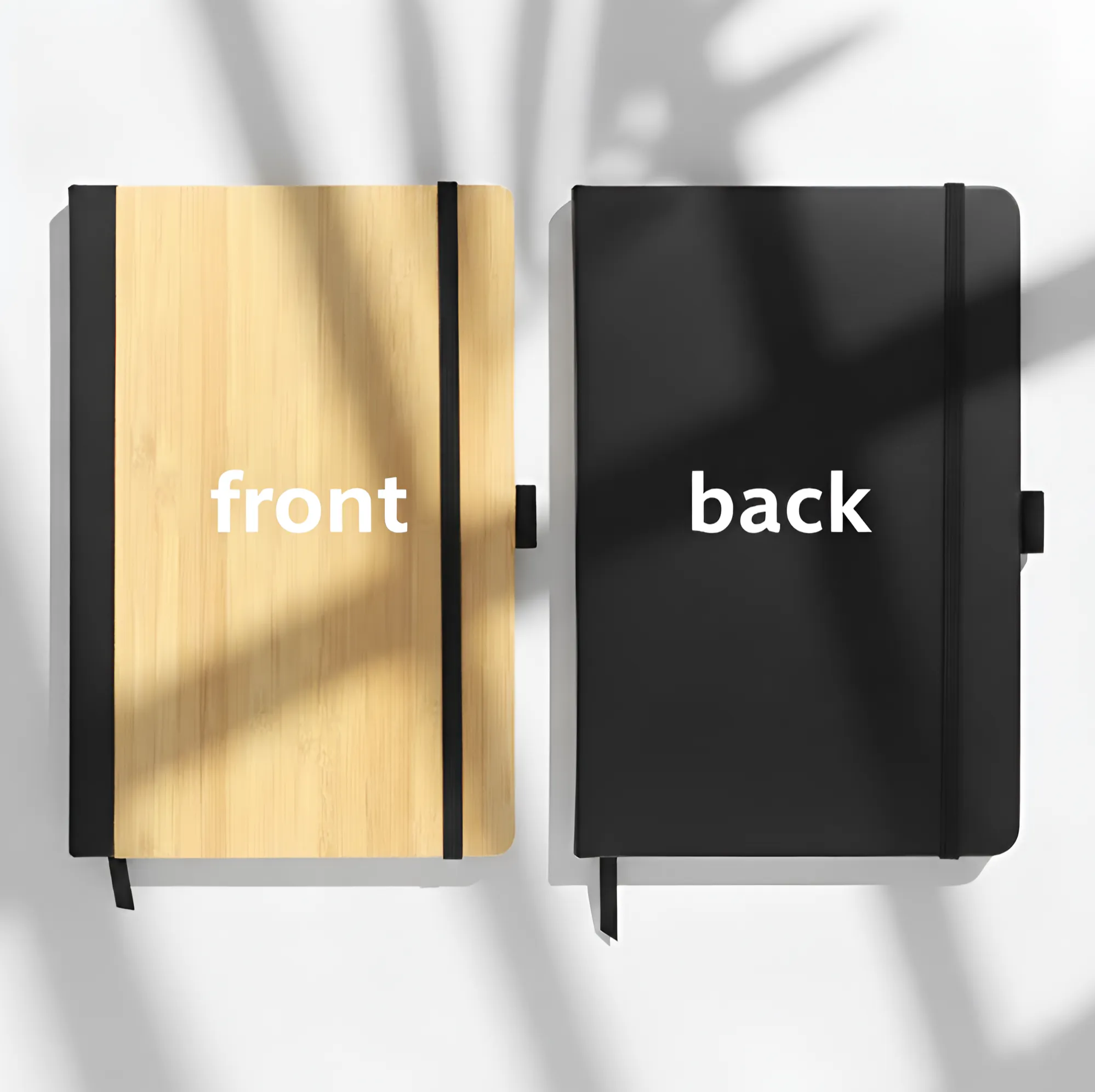 A5 size Bamboo Notebooks with Pen Loop