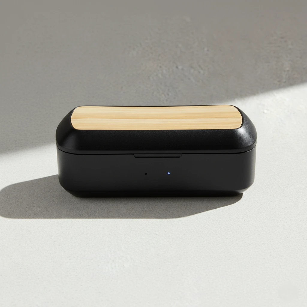 Bamboo wireless earbuds