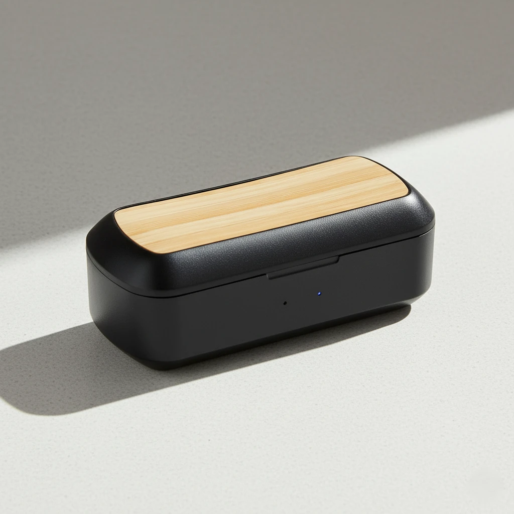 Bamboo wireless earbuds