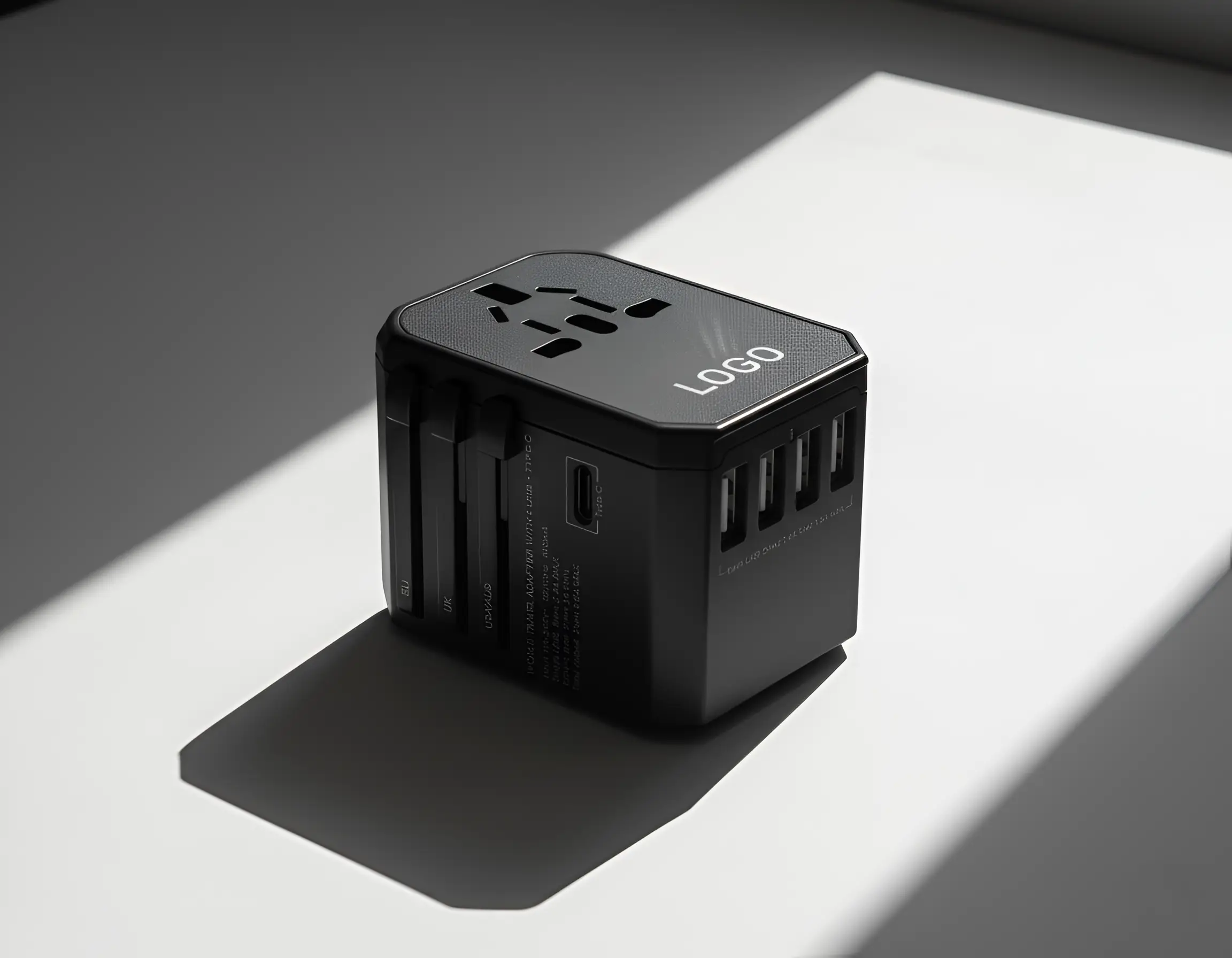 Lightup Logo Travel Adapter