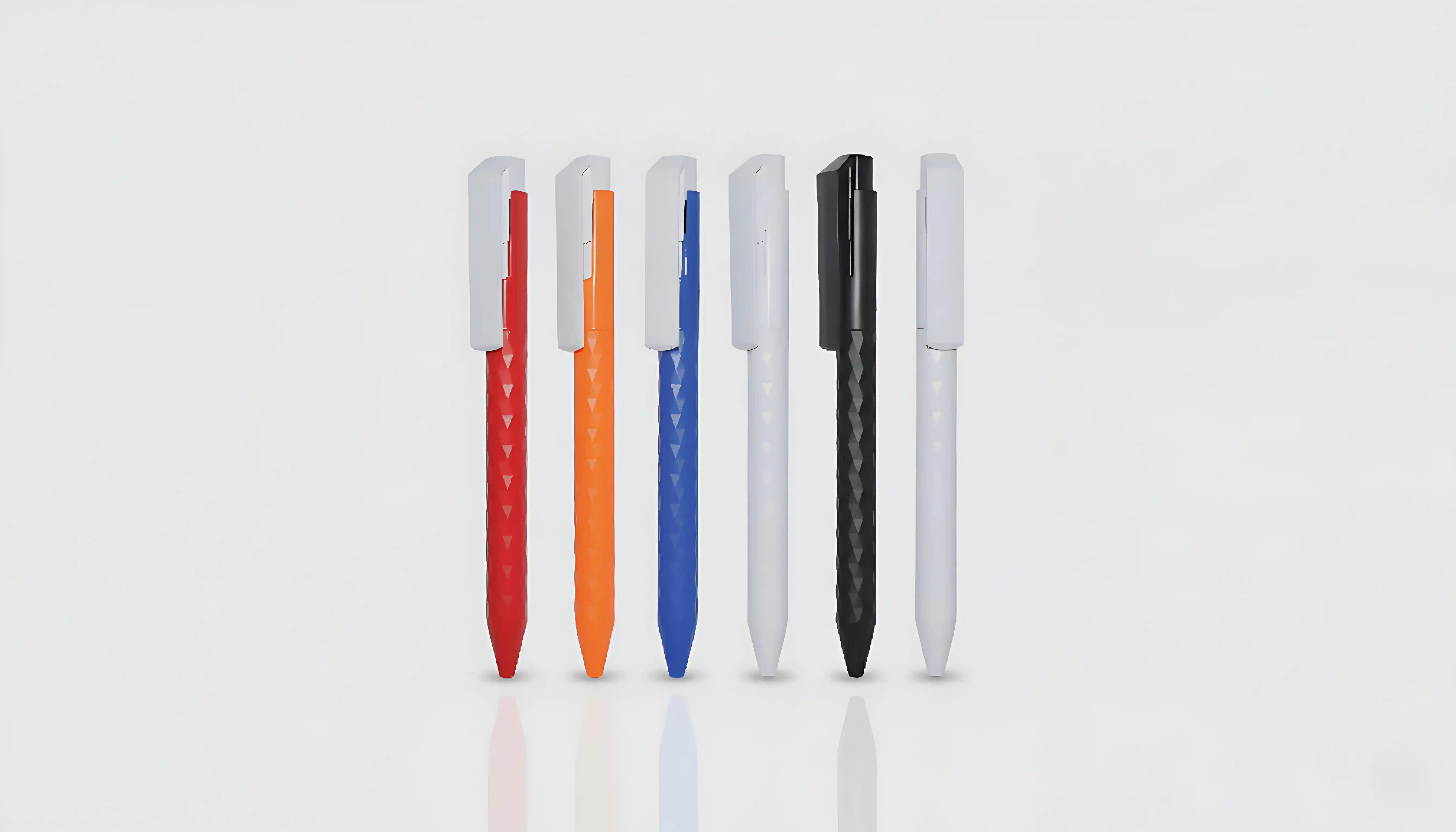 Plastic Pens With Prism Design Barrel