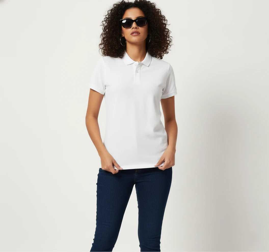 Women Recycled Polo Tshirt