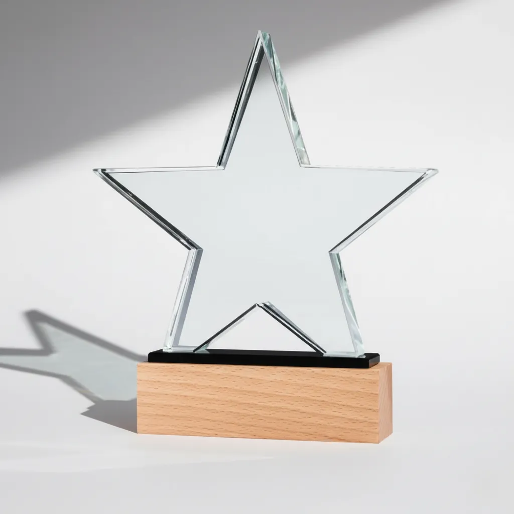 Star Shaped Crystal Award