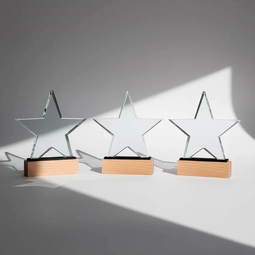 Star Shaped Crystal Award