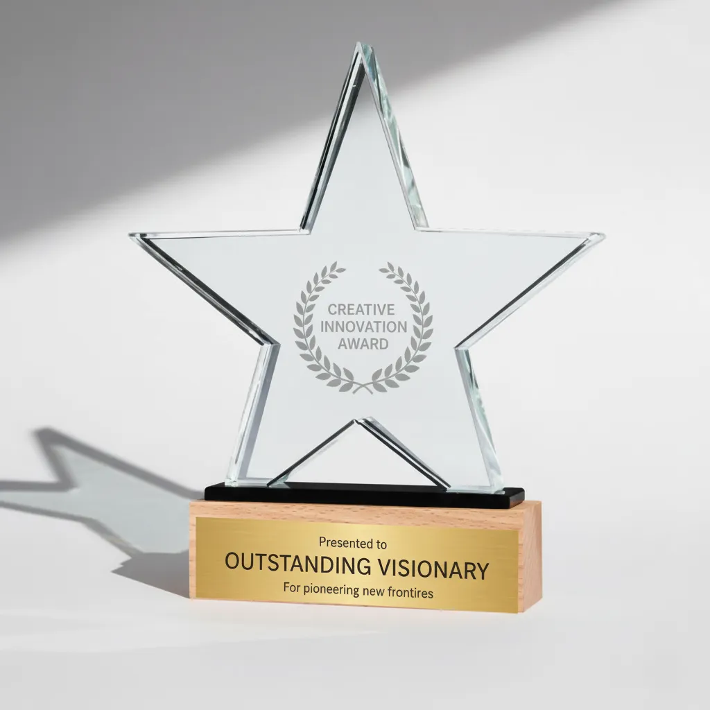 Star Shaped Crystal Award