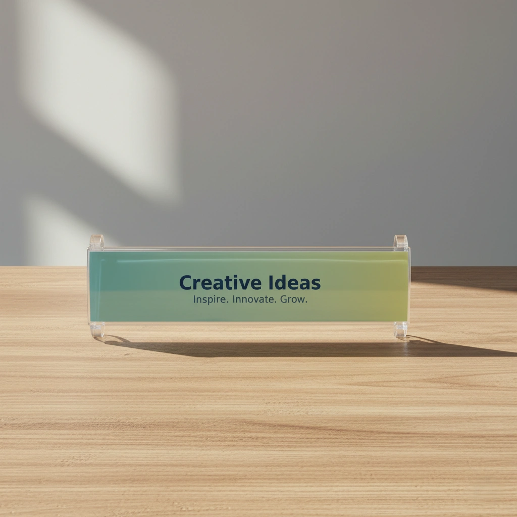 Acrylic Curve Table Display Stand