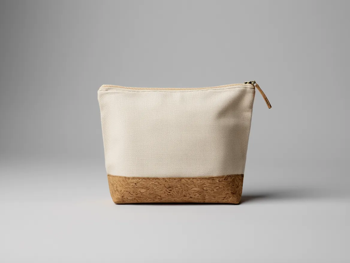Recycled Cotton & Cork Pouch