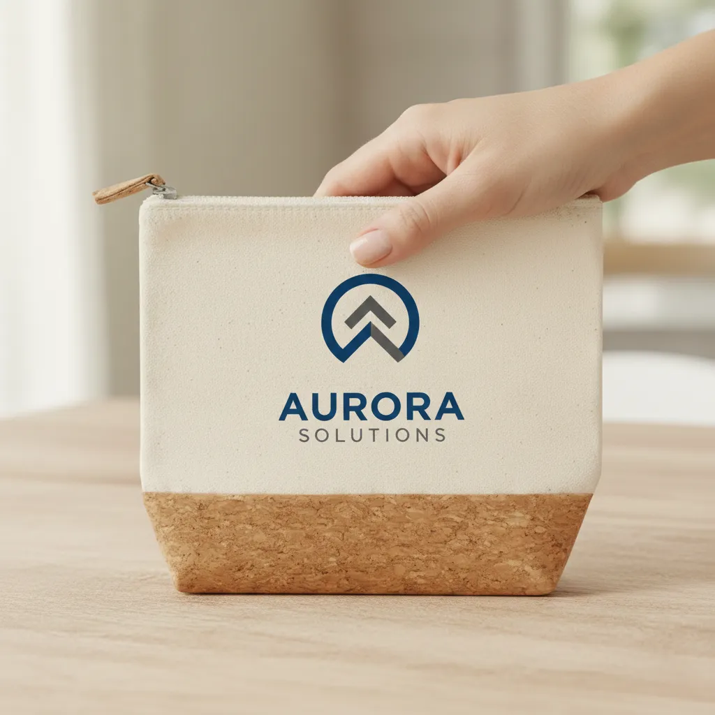 Recycled Cotton & Cork Pouch