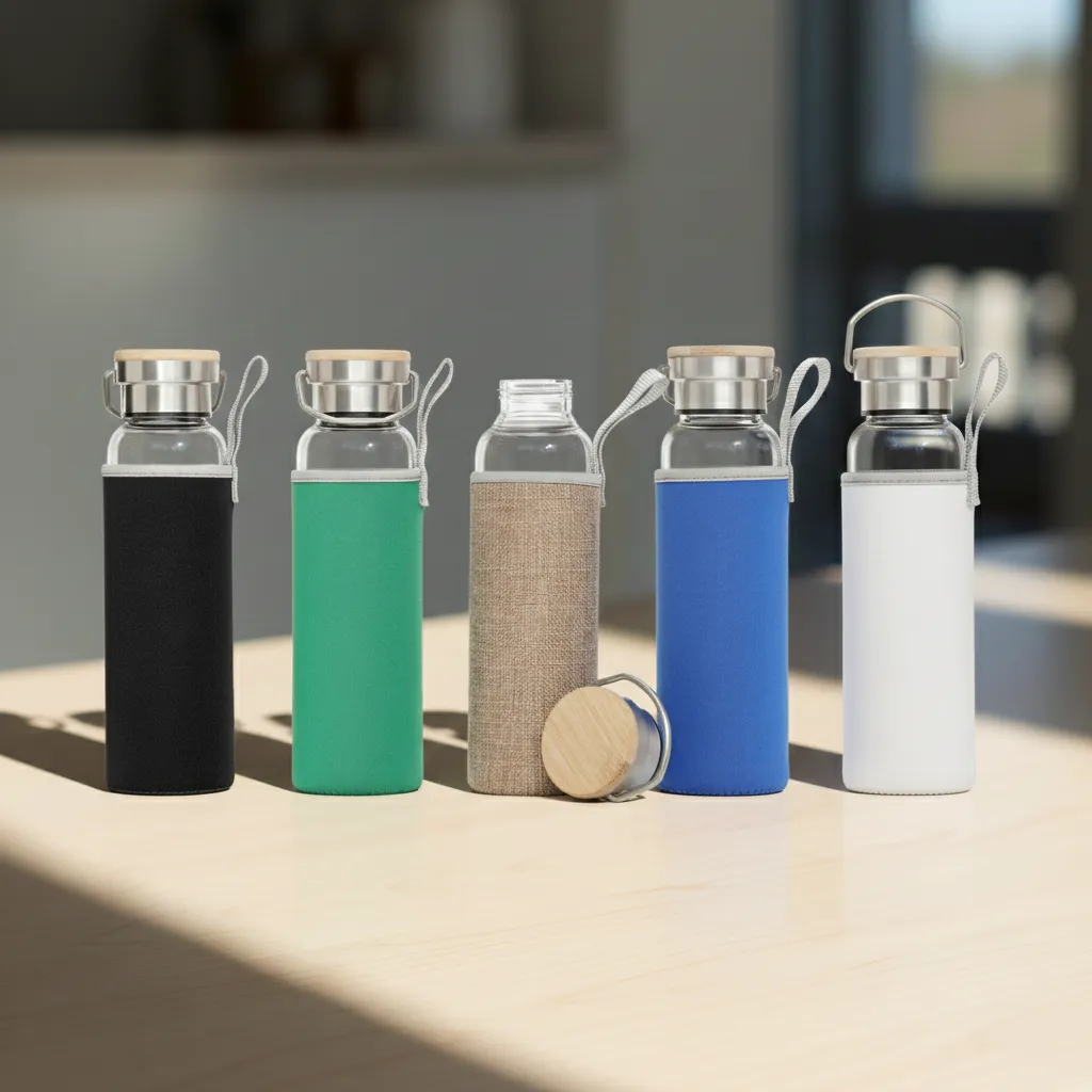 Glass Bottle with Sleeve
