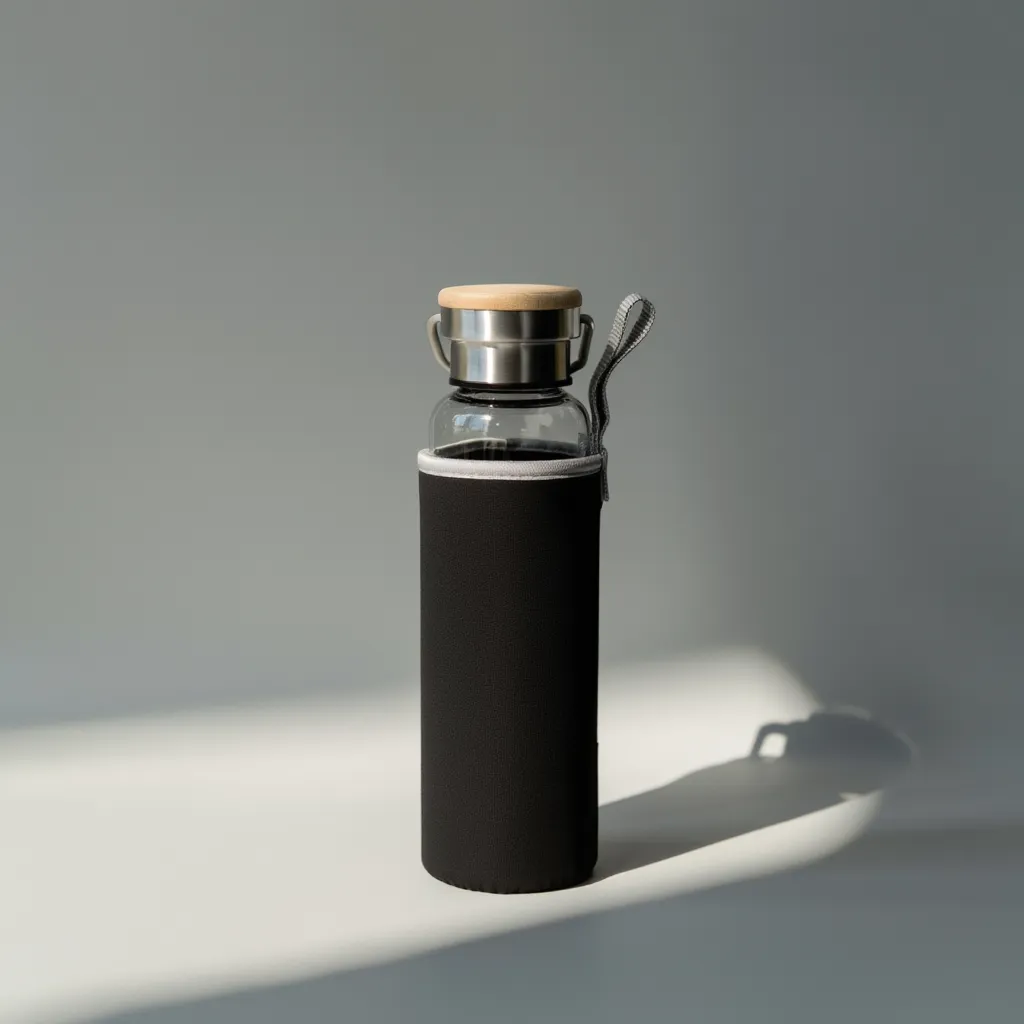 Glass Bottle with Sleeve