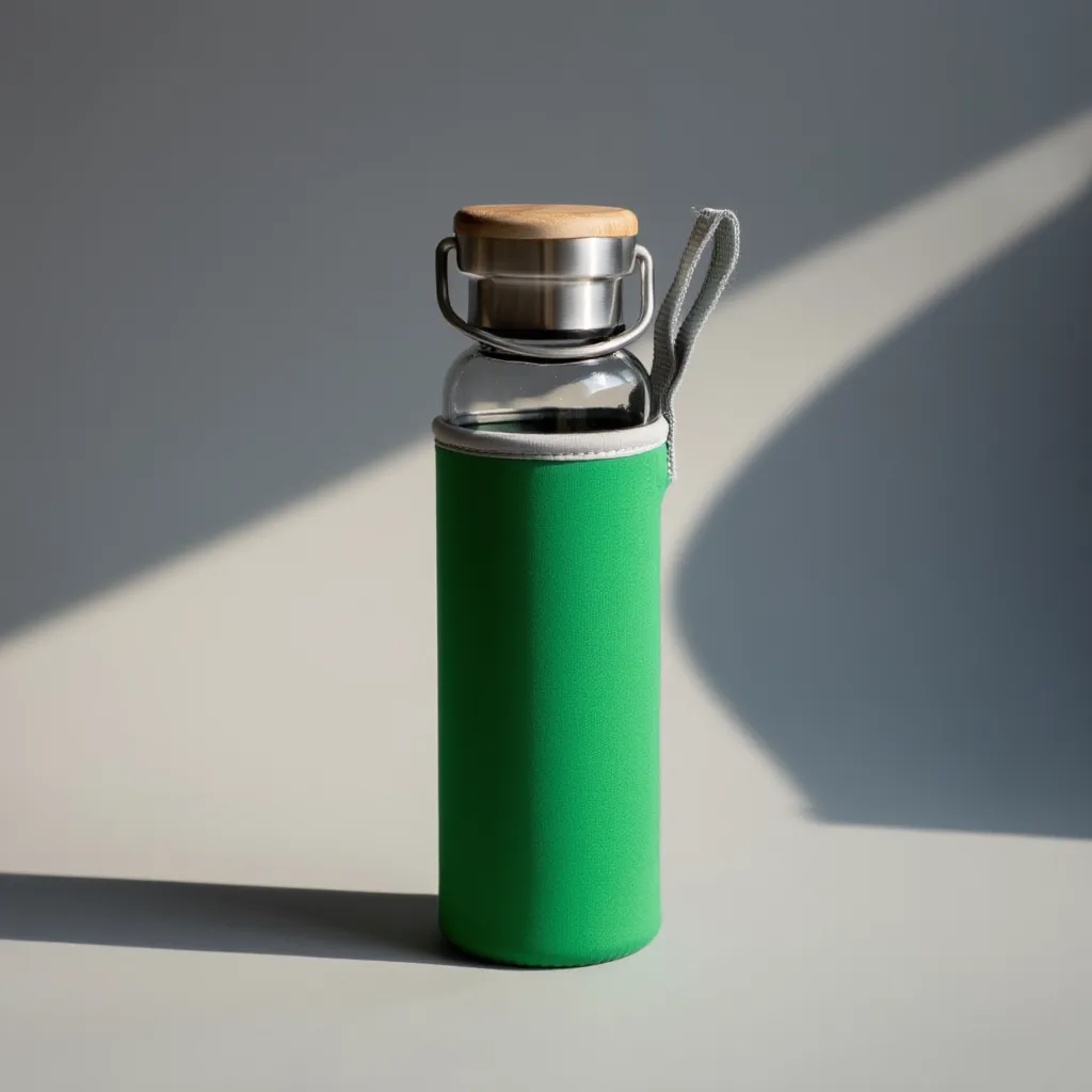 Glass Bottle with Sleeve