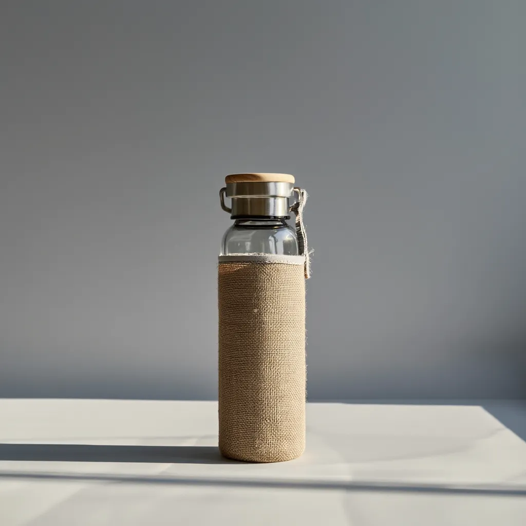 Glass Bottle with Sleeve