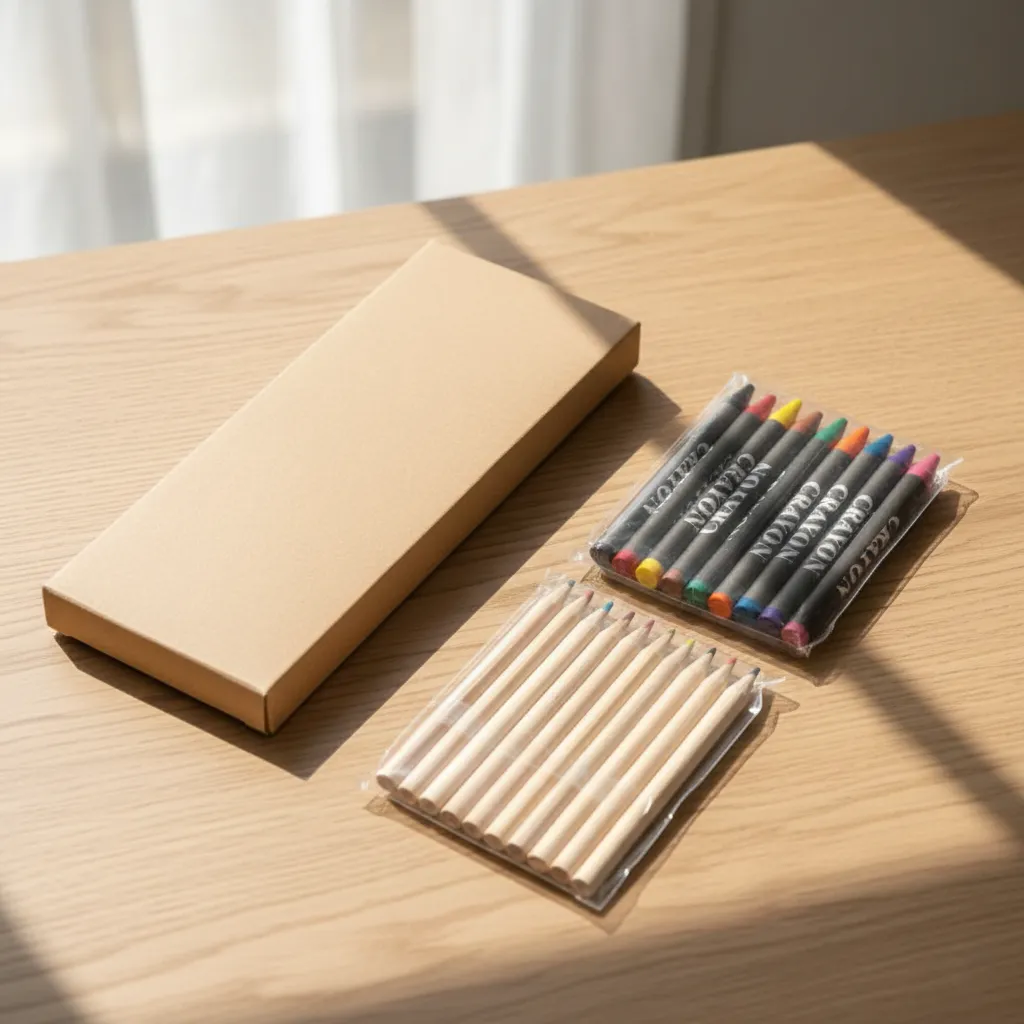 Colour Pencils and Crayons Set