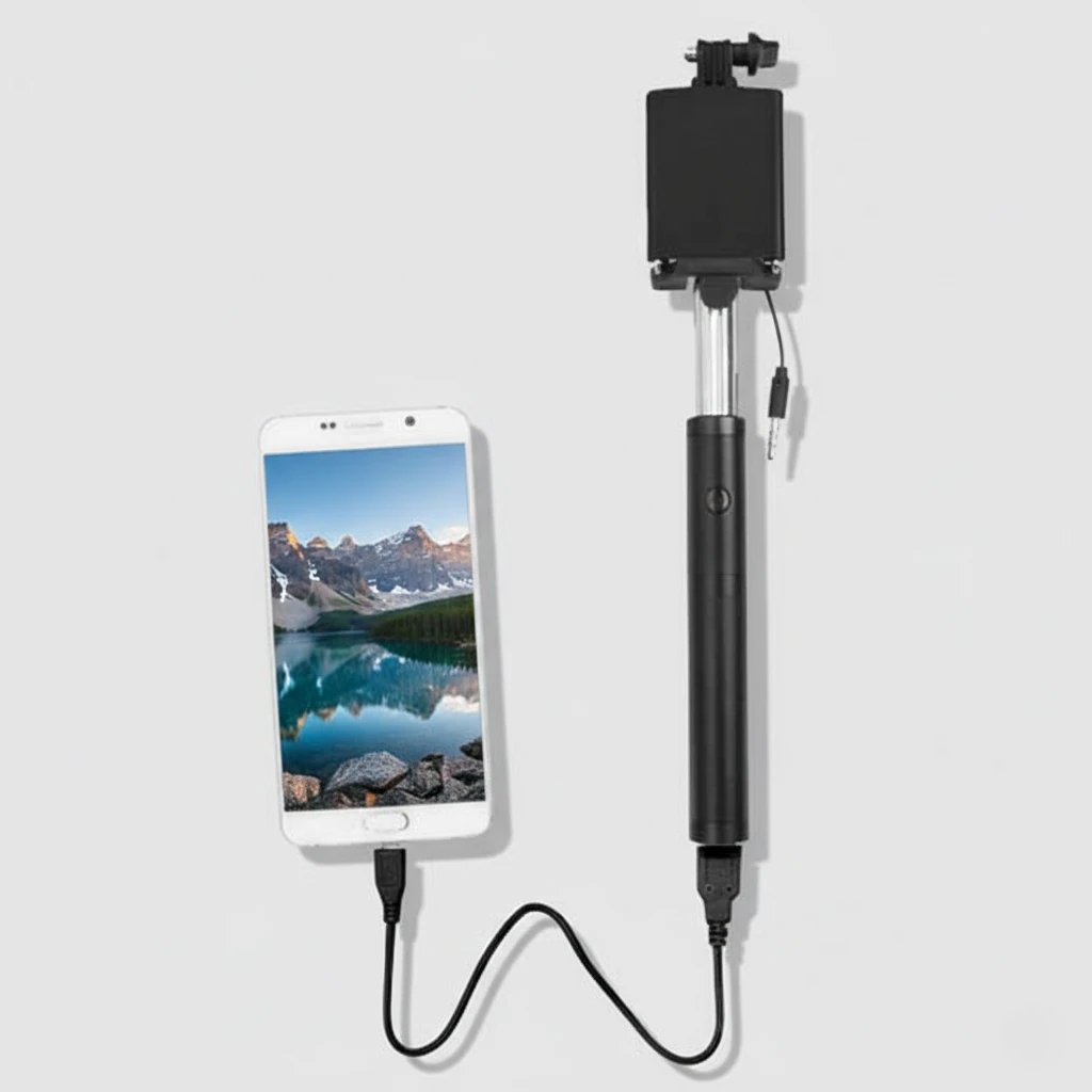 Powerbank With Selfie Stick