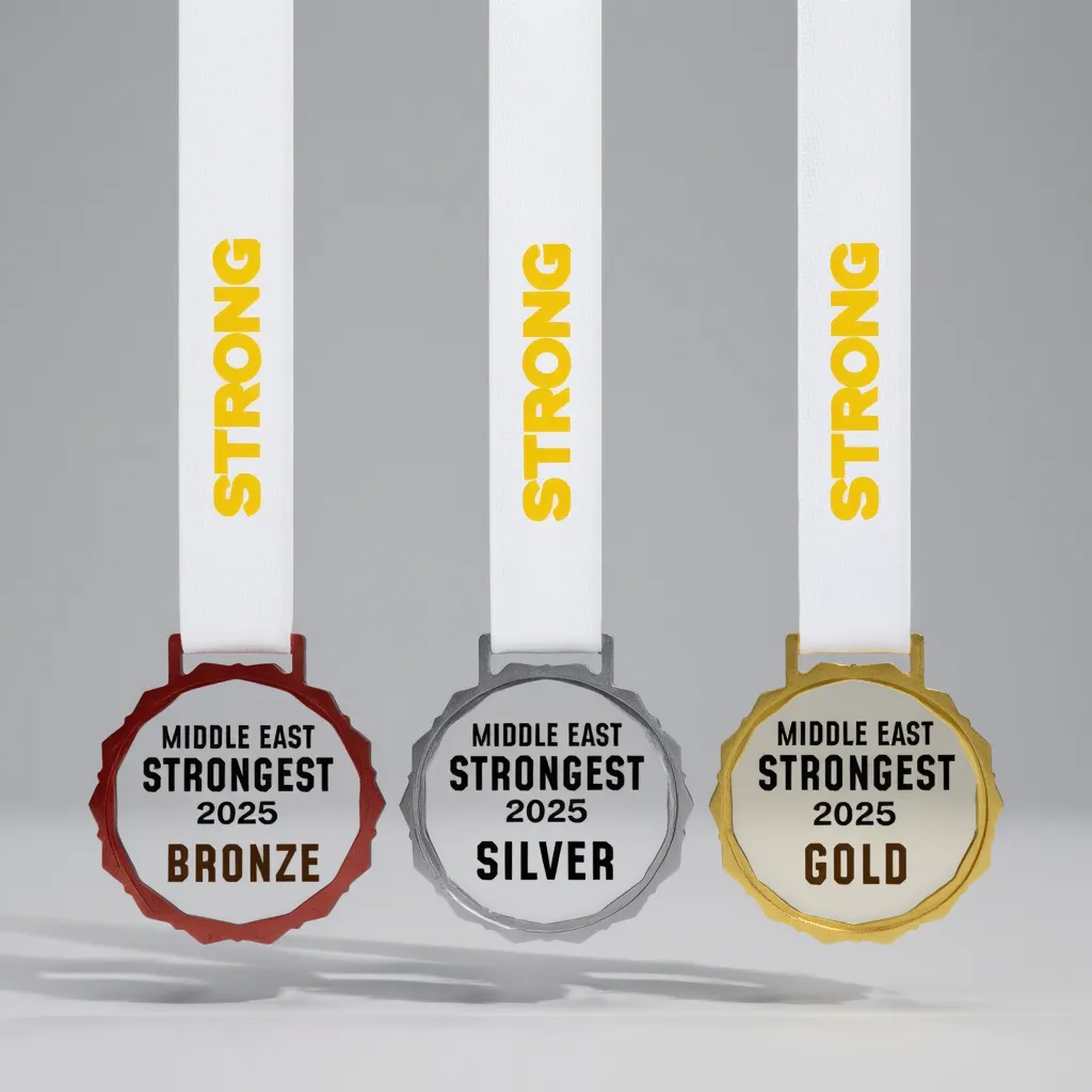 Glass Medals with Metal Frame
