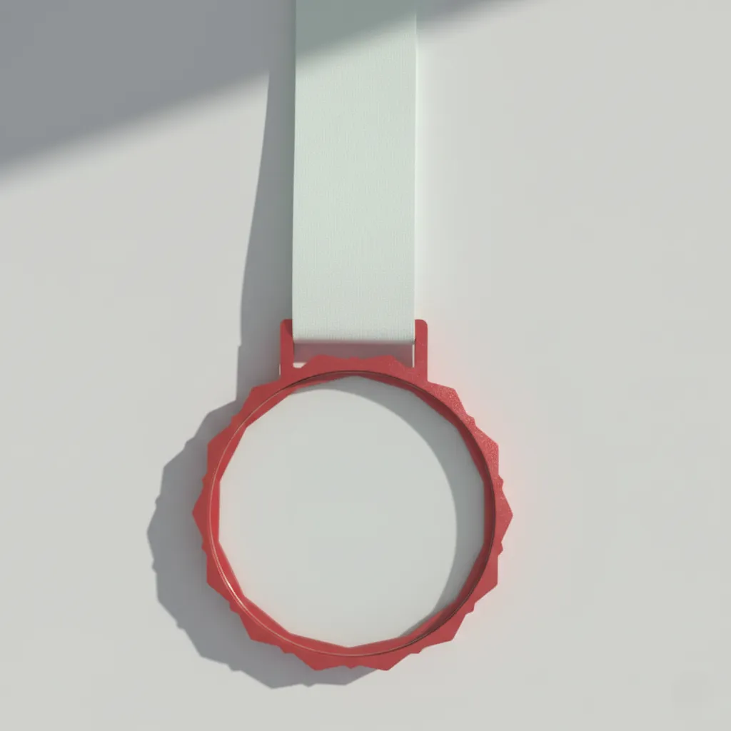Glass Medals with Metal Frame