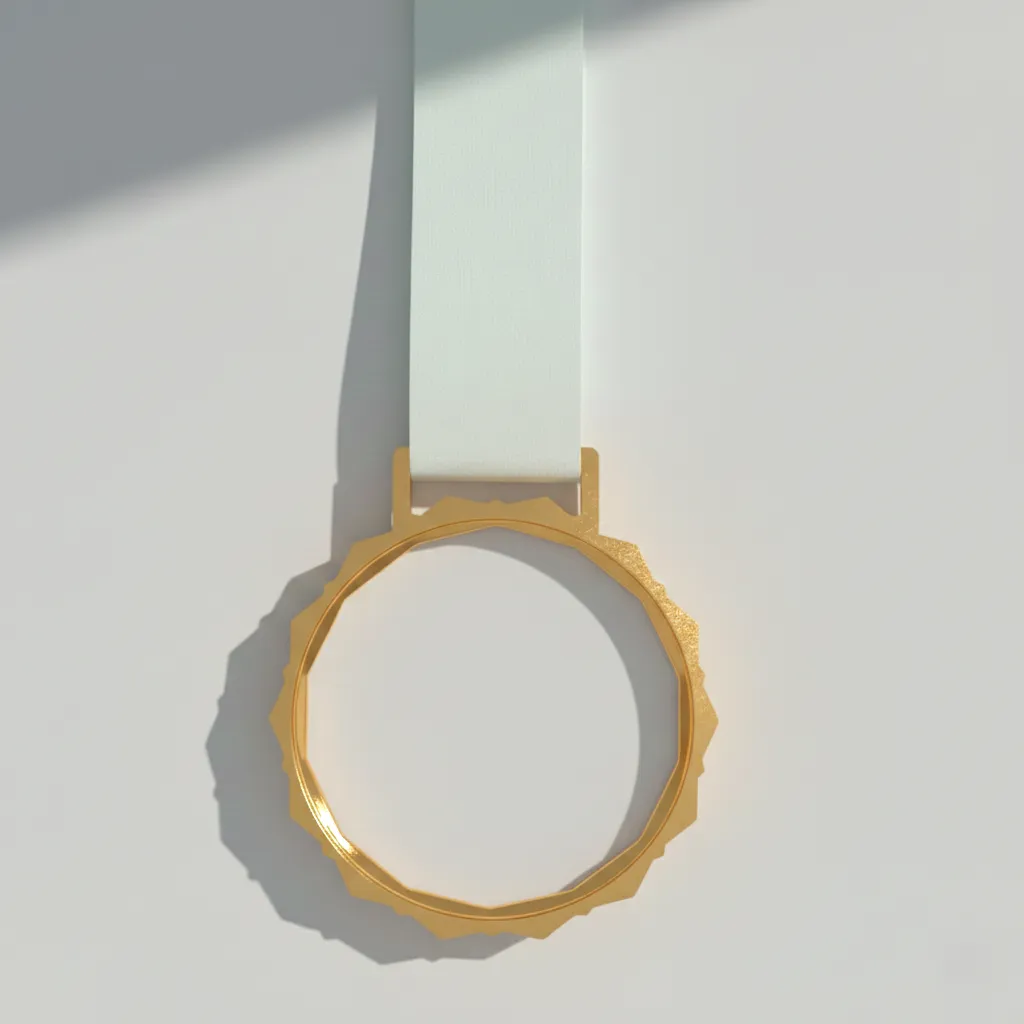 Glass Medals with Metal Frame