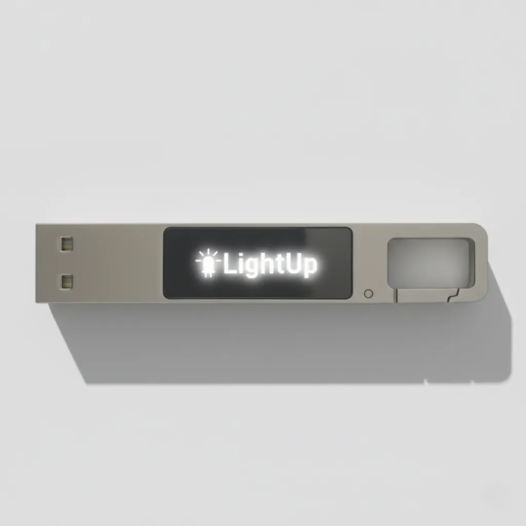 Metal LED USB Flash Drive with Hook
