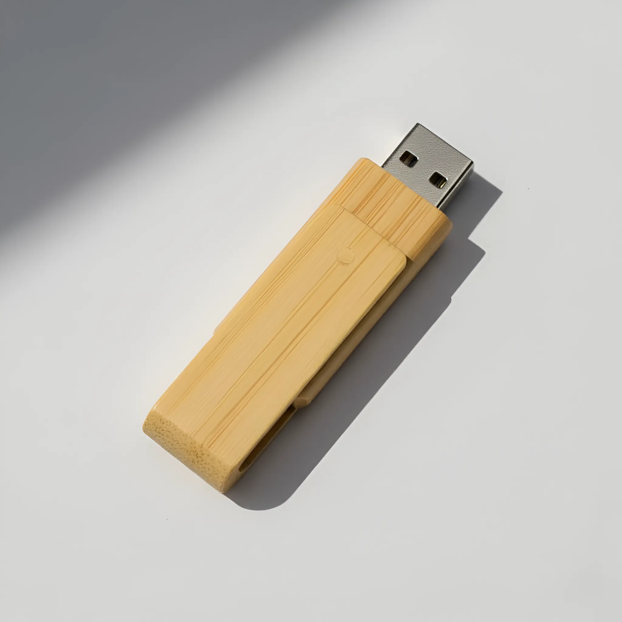 Wooden Swivel USB Flash Drive