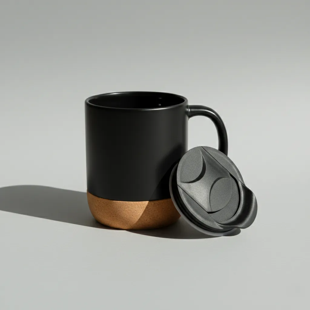 Ceramic Mug With Cork Bottom