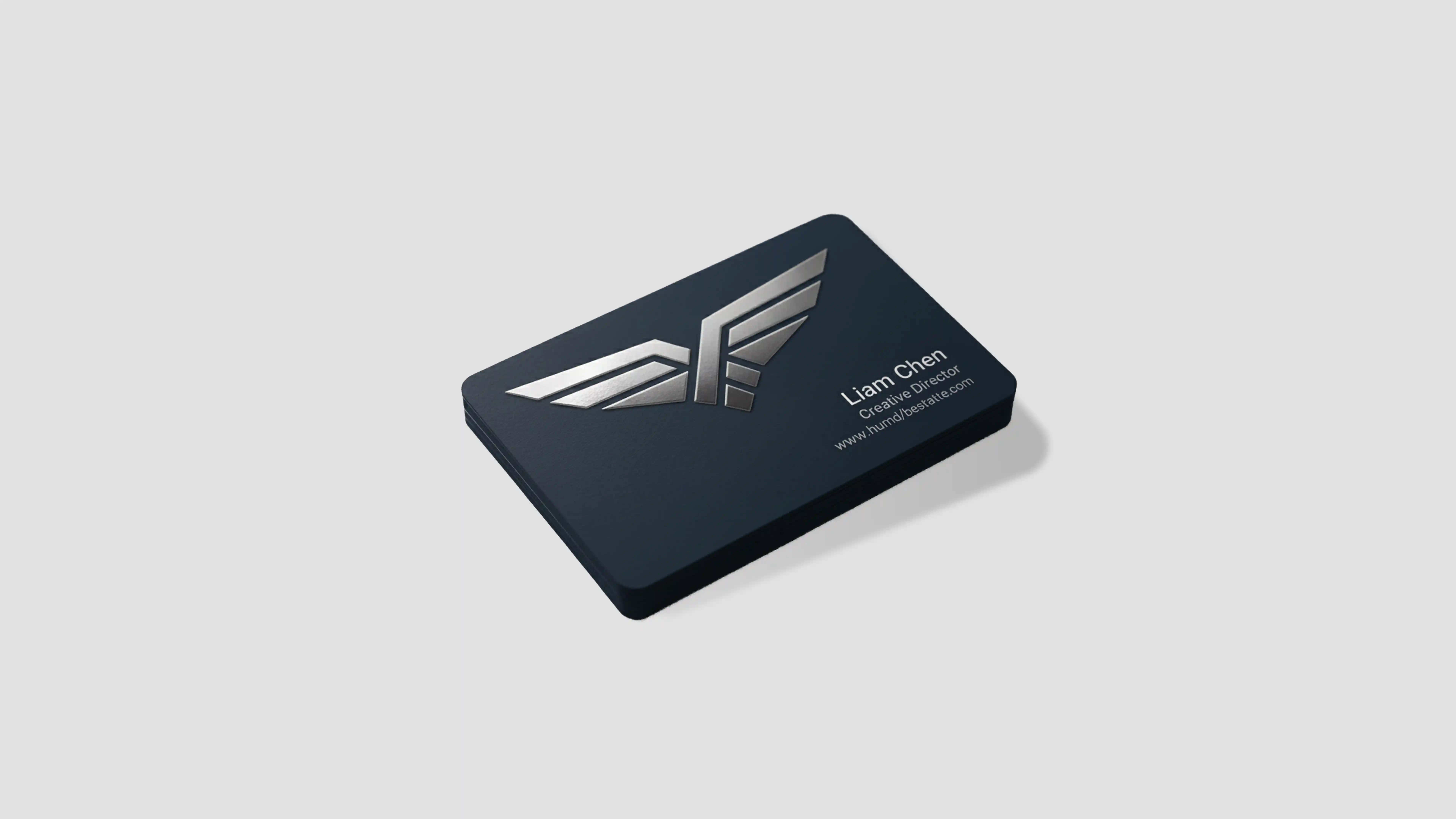 Double pasted UV Spot Business Card