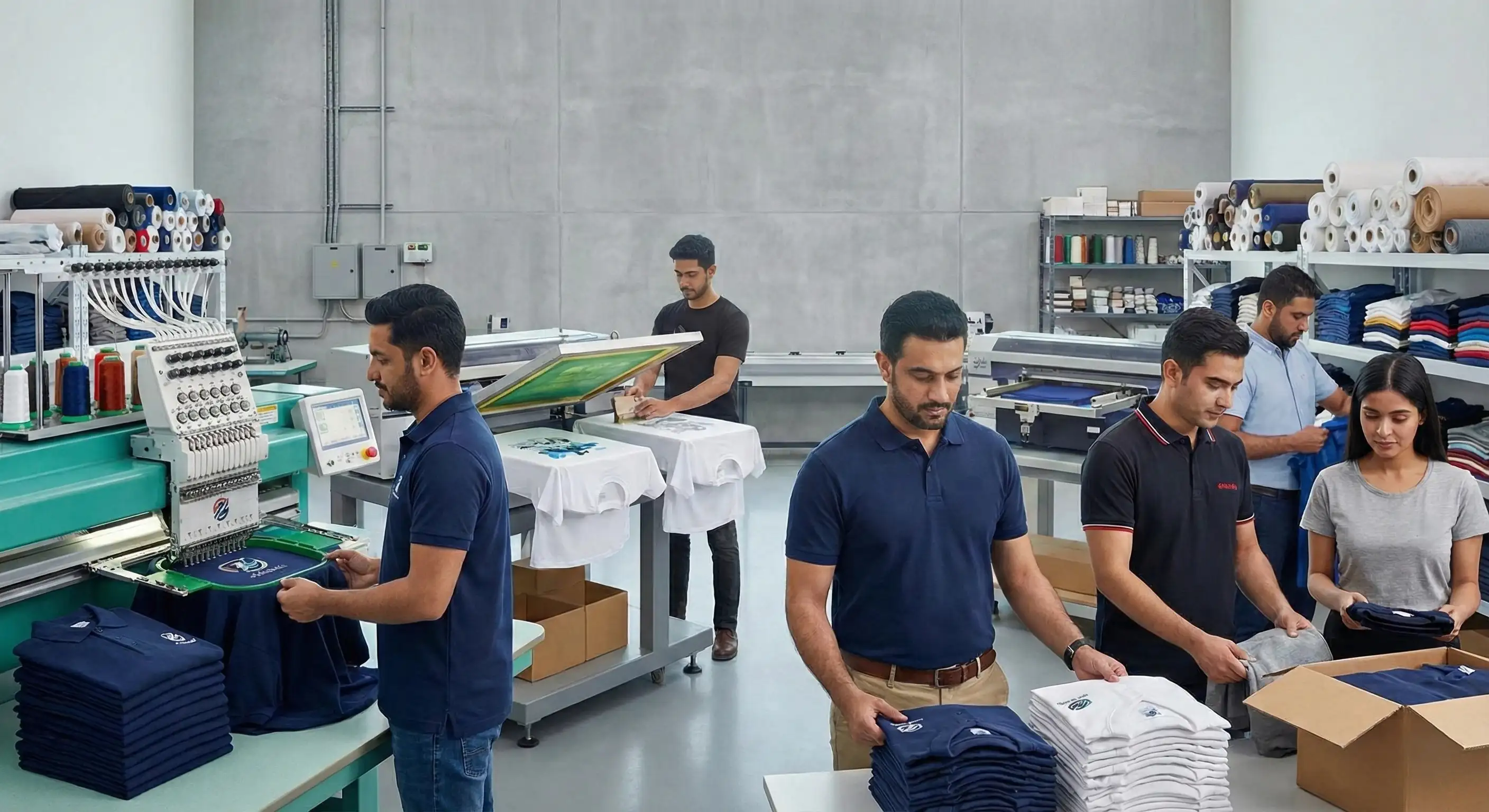 Fast and Professional Polo T Shirt Printing in Abu Dhabi for Companies