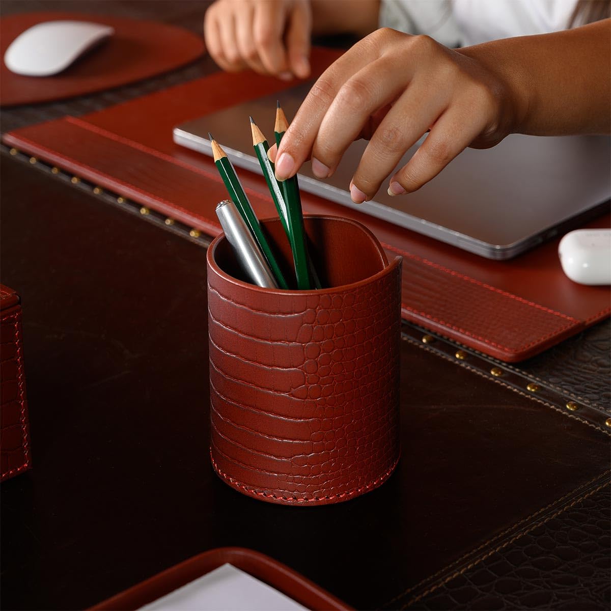 Leather Desk Set