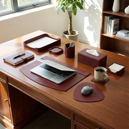 Leather Desk Set 