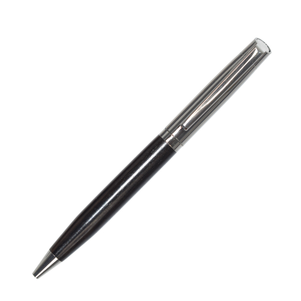 Metal Ballpoint Pen with Wood Grip