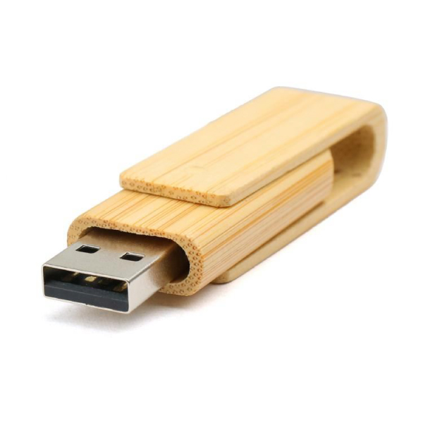 Wooden Swivel USB Flash Drive