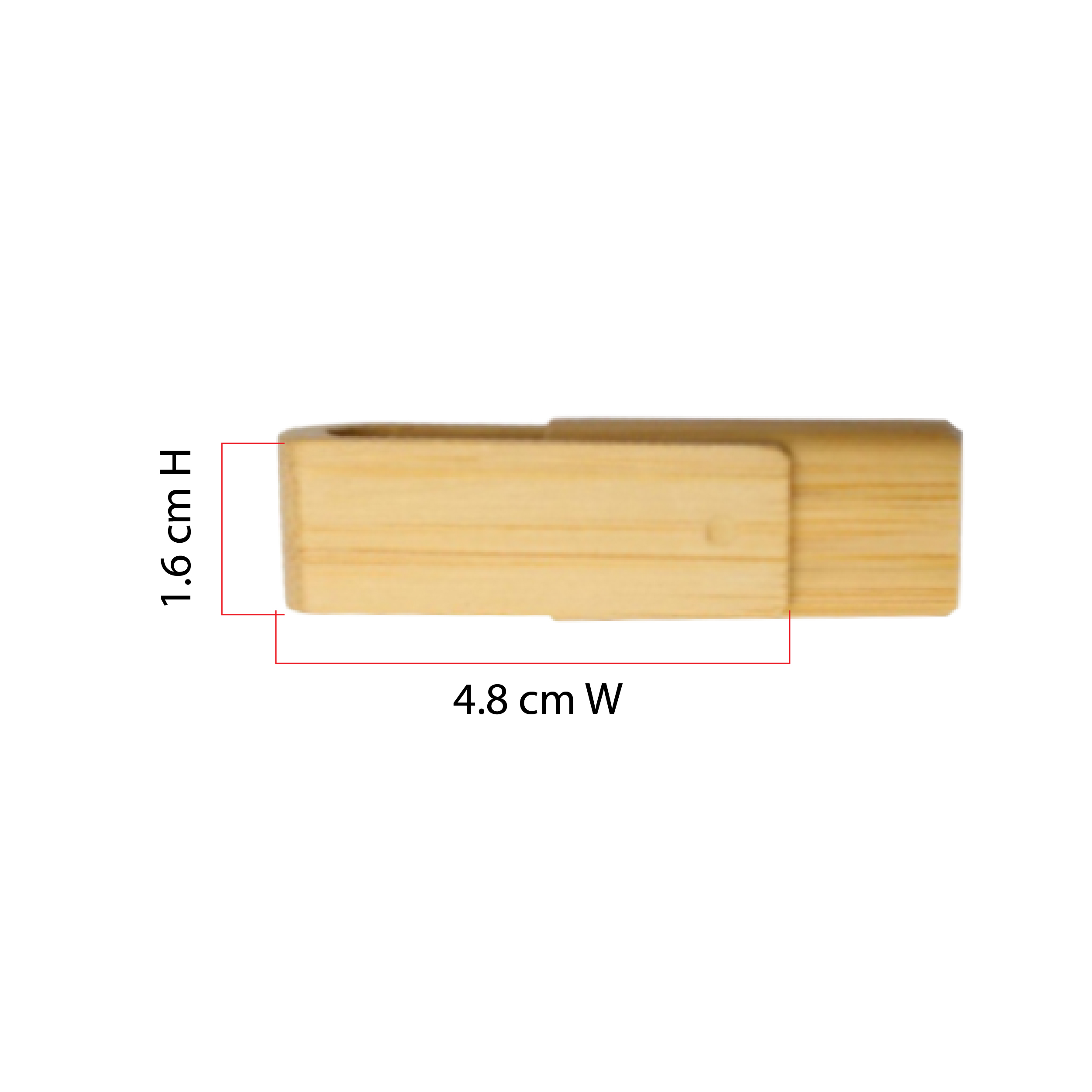 Wooden Swivel USB Flash Drive
