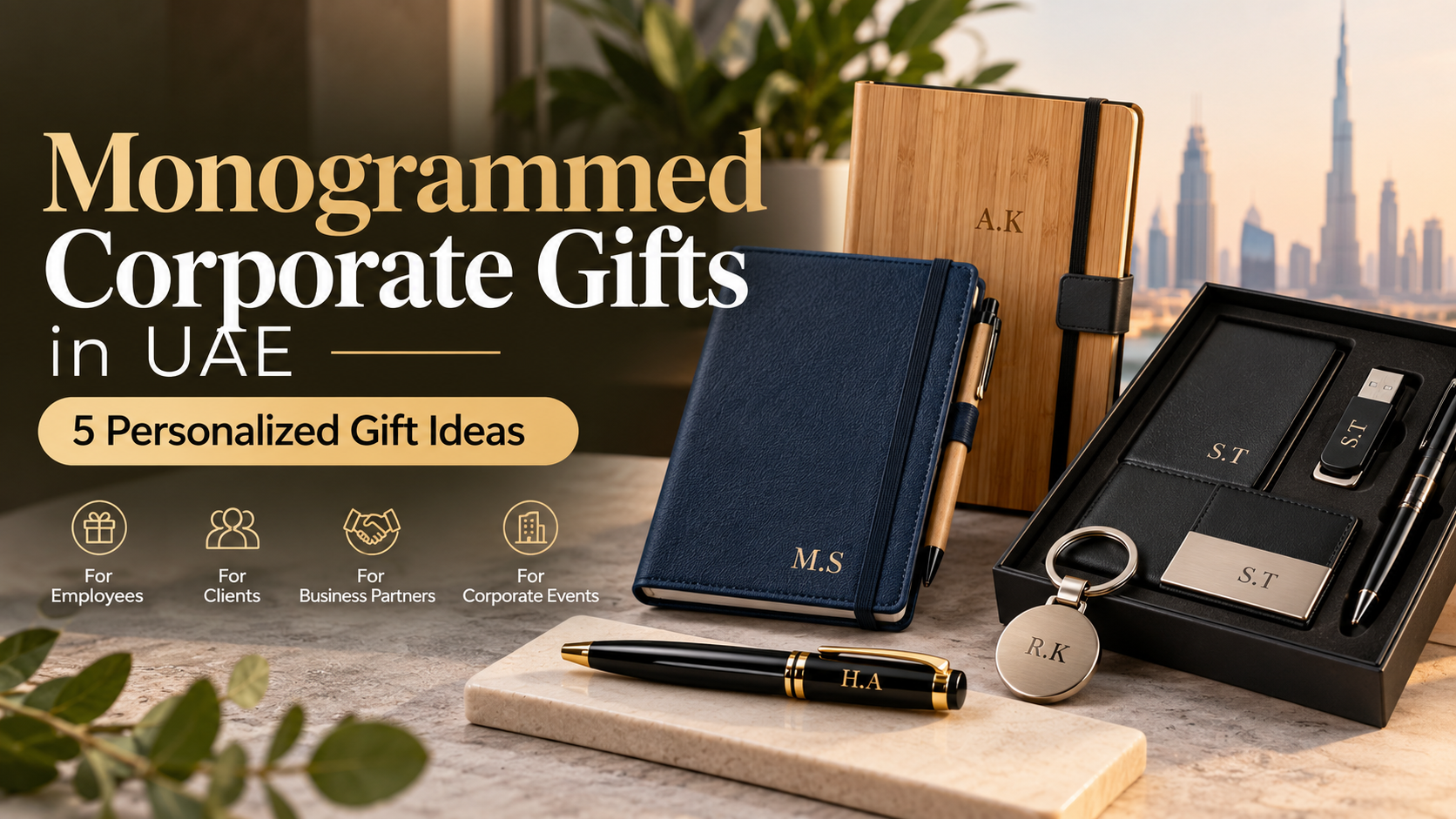 Monogrammed Corporate Gifts in UAE: 5 Personalized Gift Ideas
