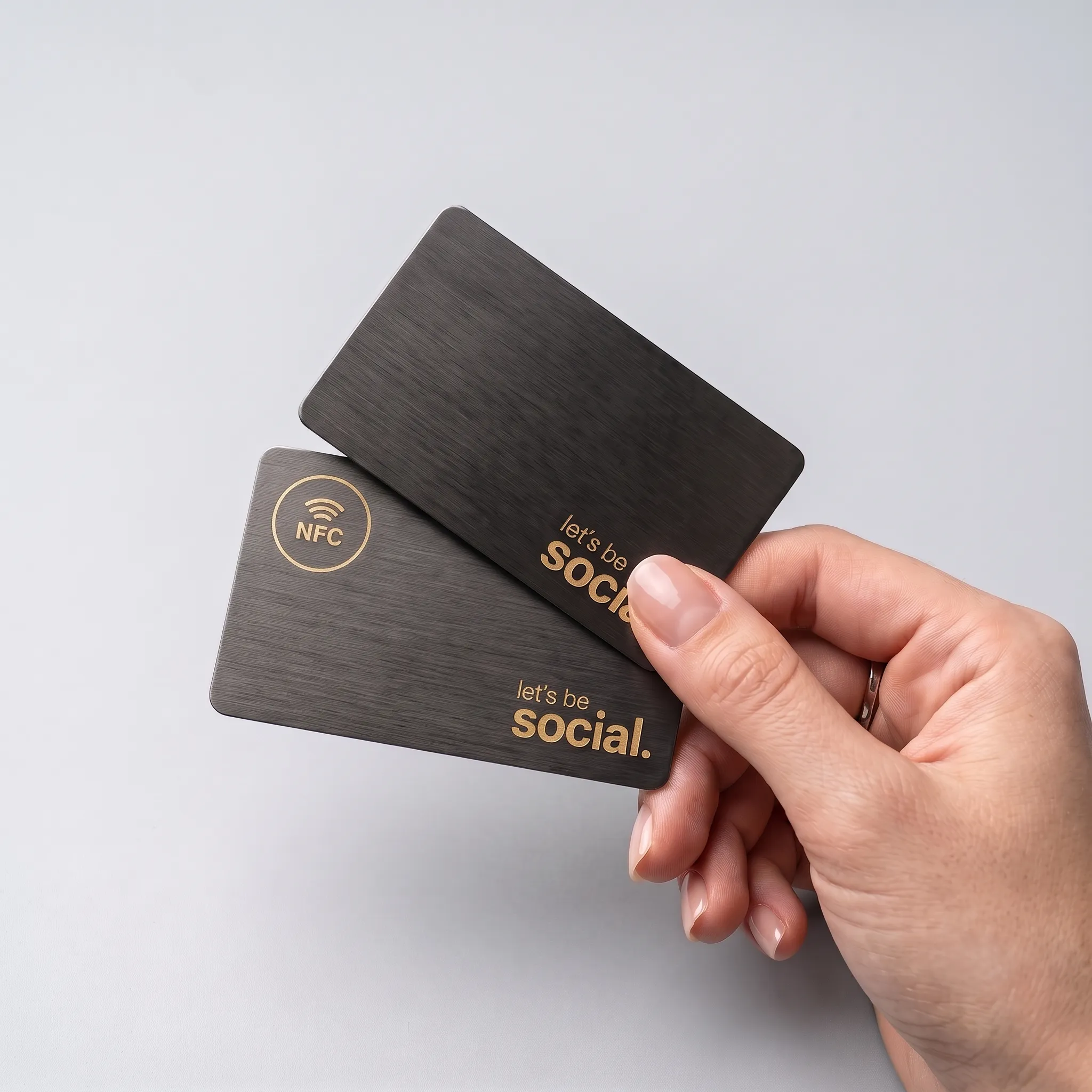 Metal NFC Card with round chip
