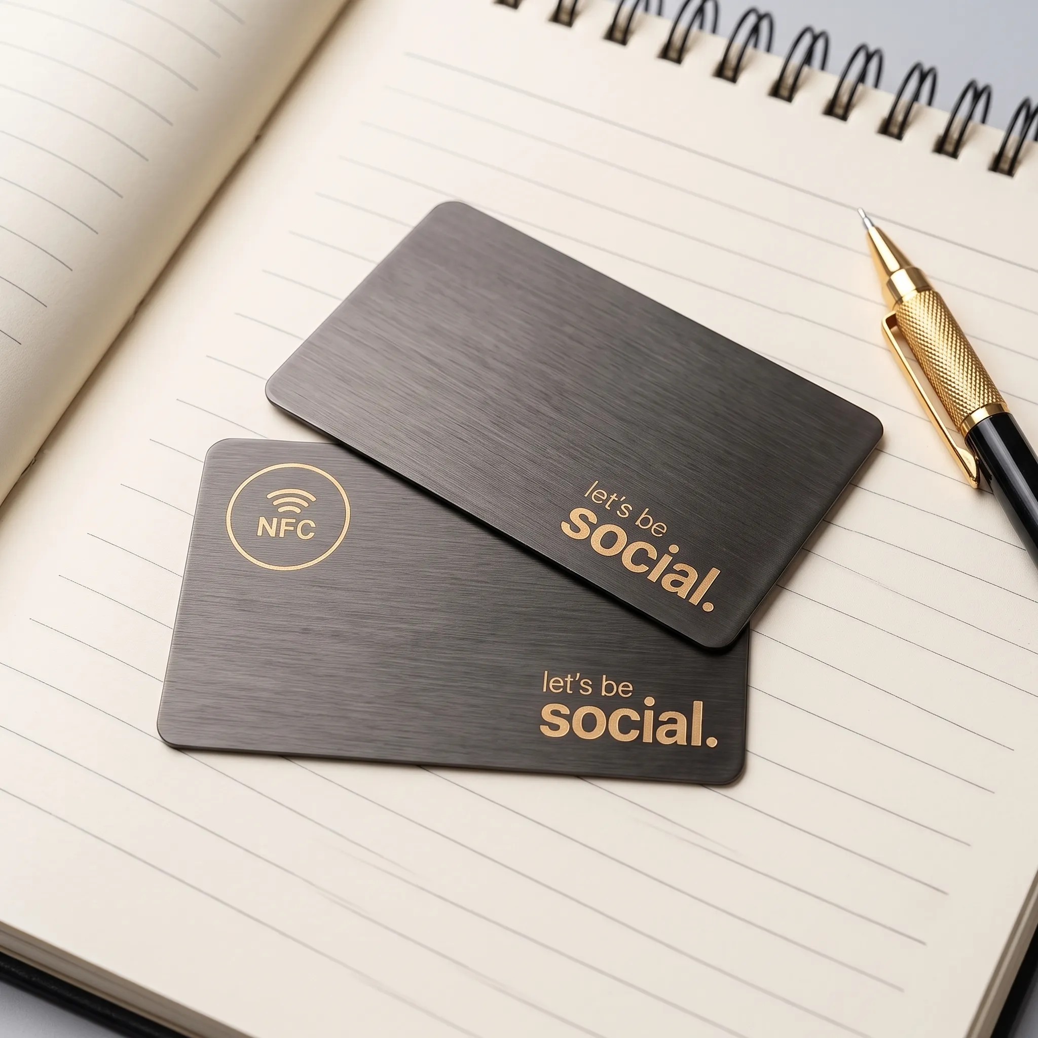 Metal NFC Card with round chip