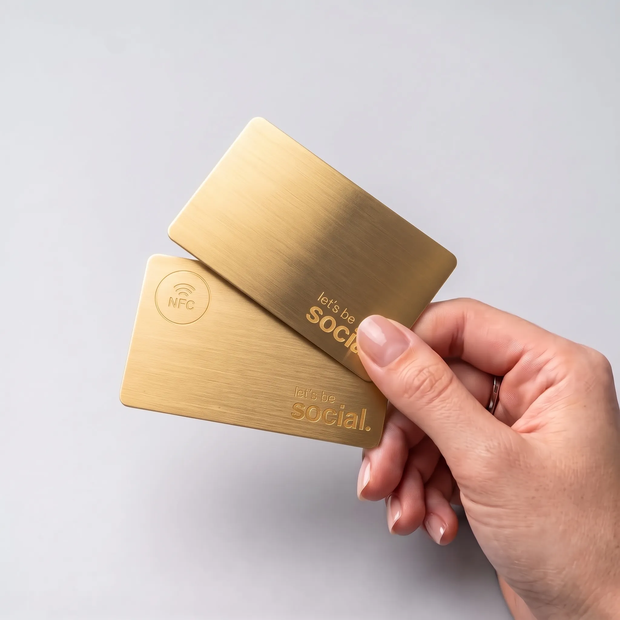 Metal NFC Card with round chip