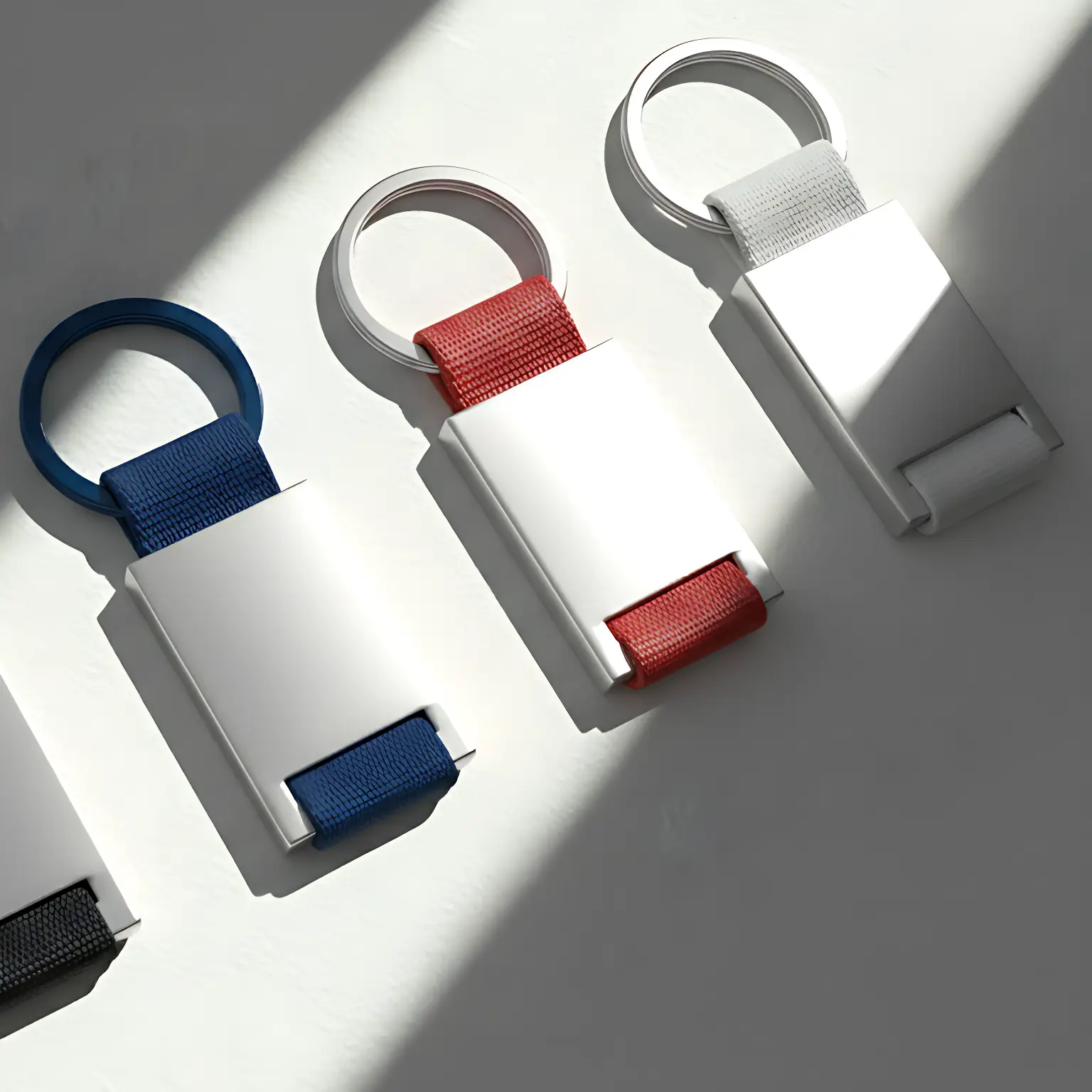 Metal Keychain With Fabric