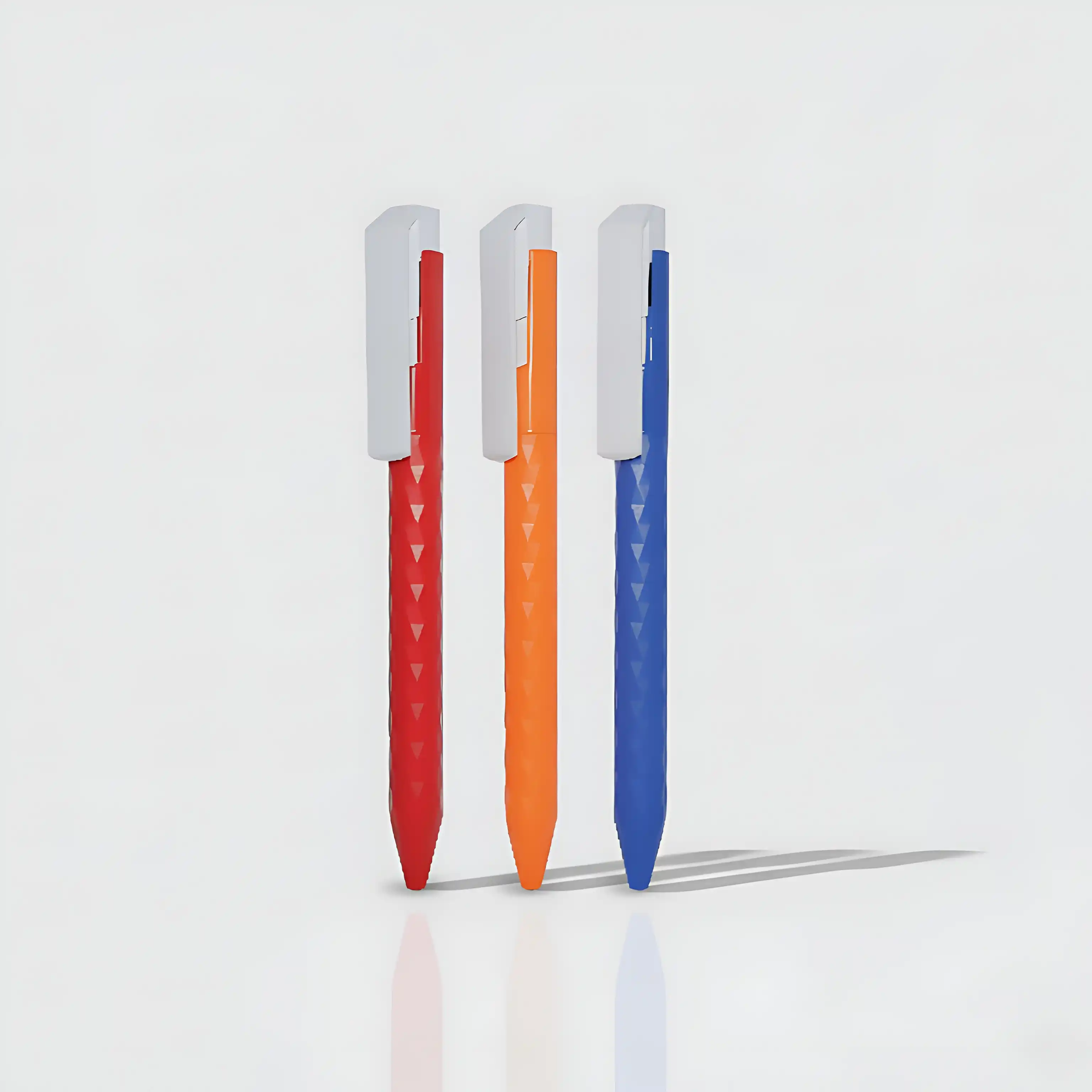 Plastic Pens With Prism Design Barrel