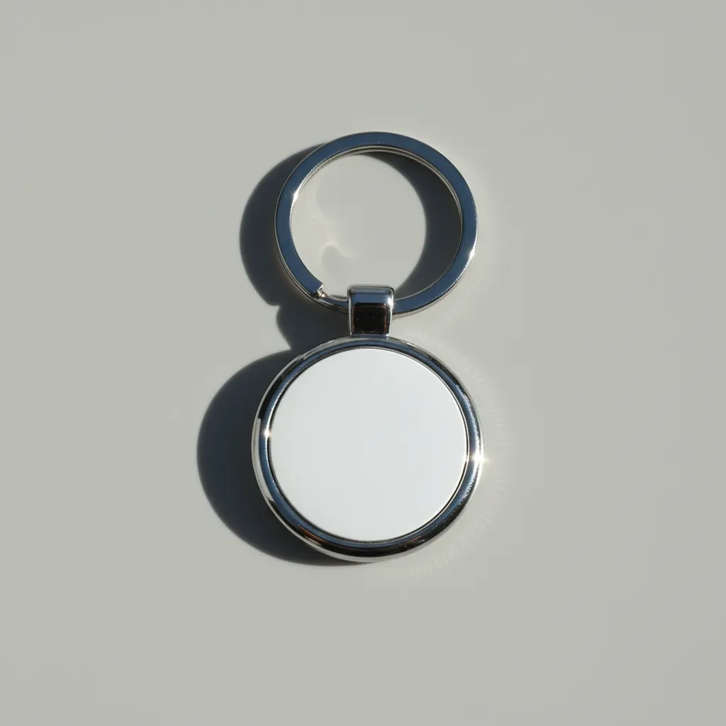 Round Metal Keychain