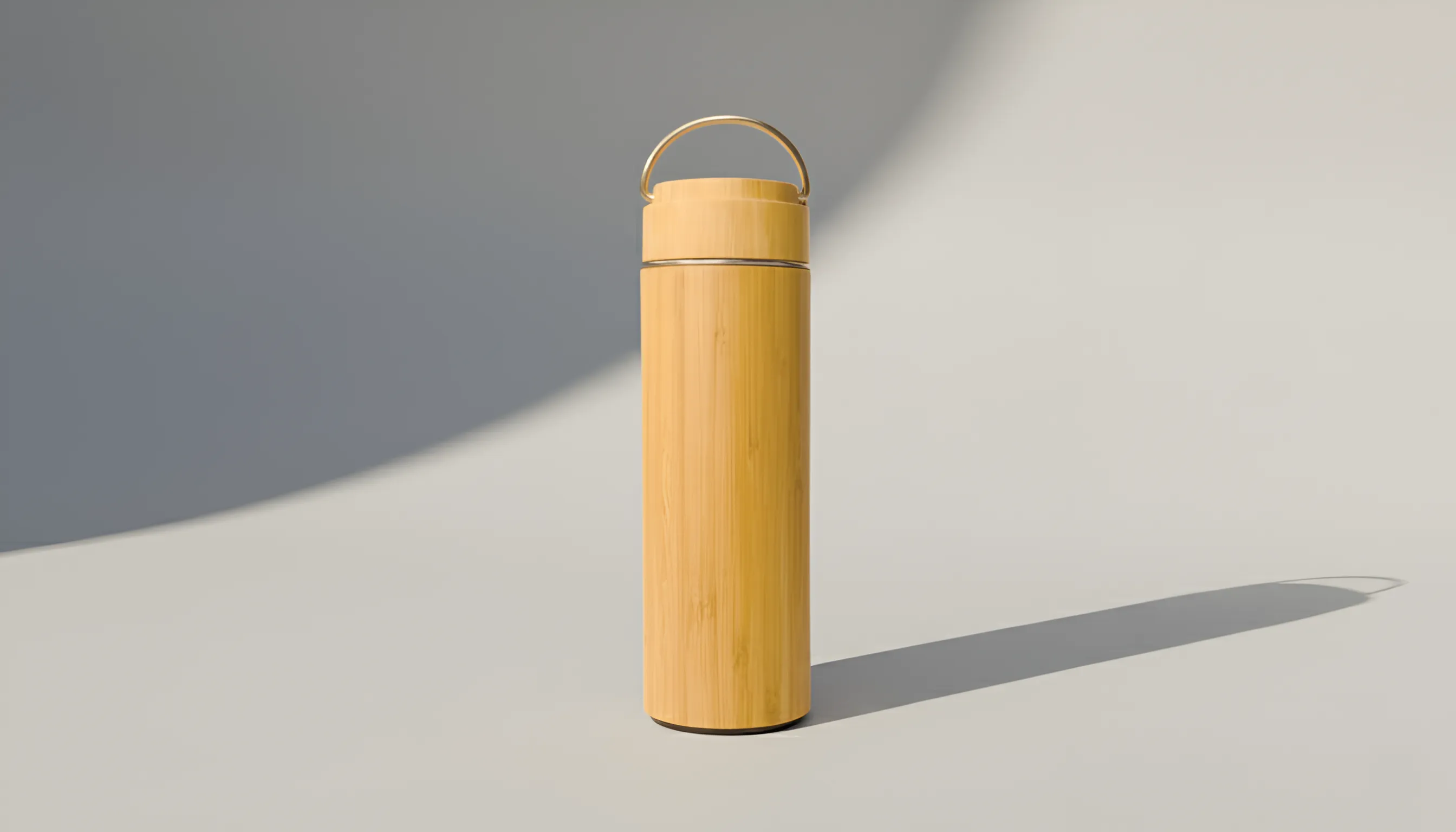 Bamboo Stainless Steel Water Bottle