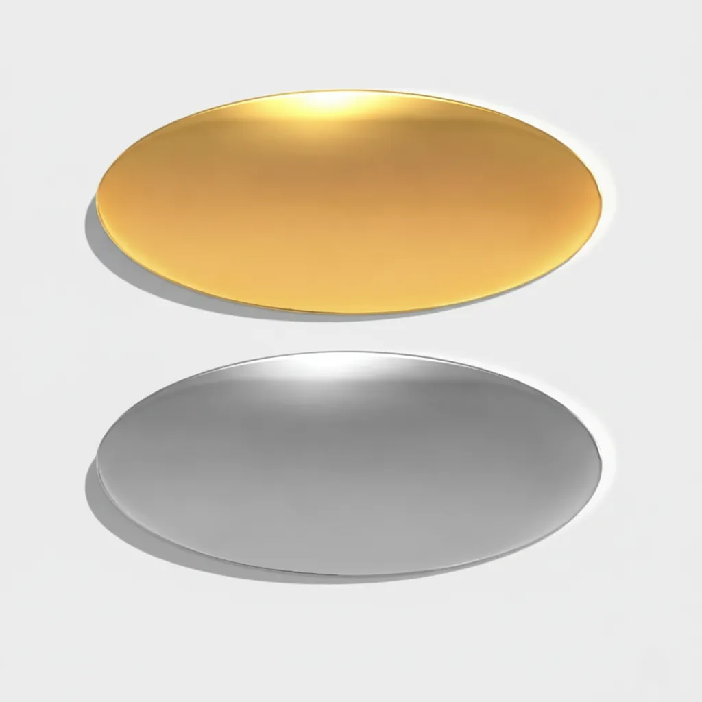 Flat Oval Metal Badge