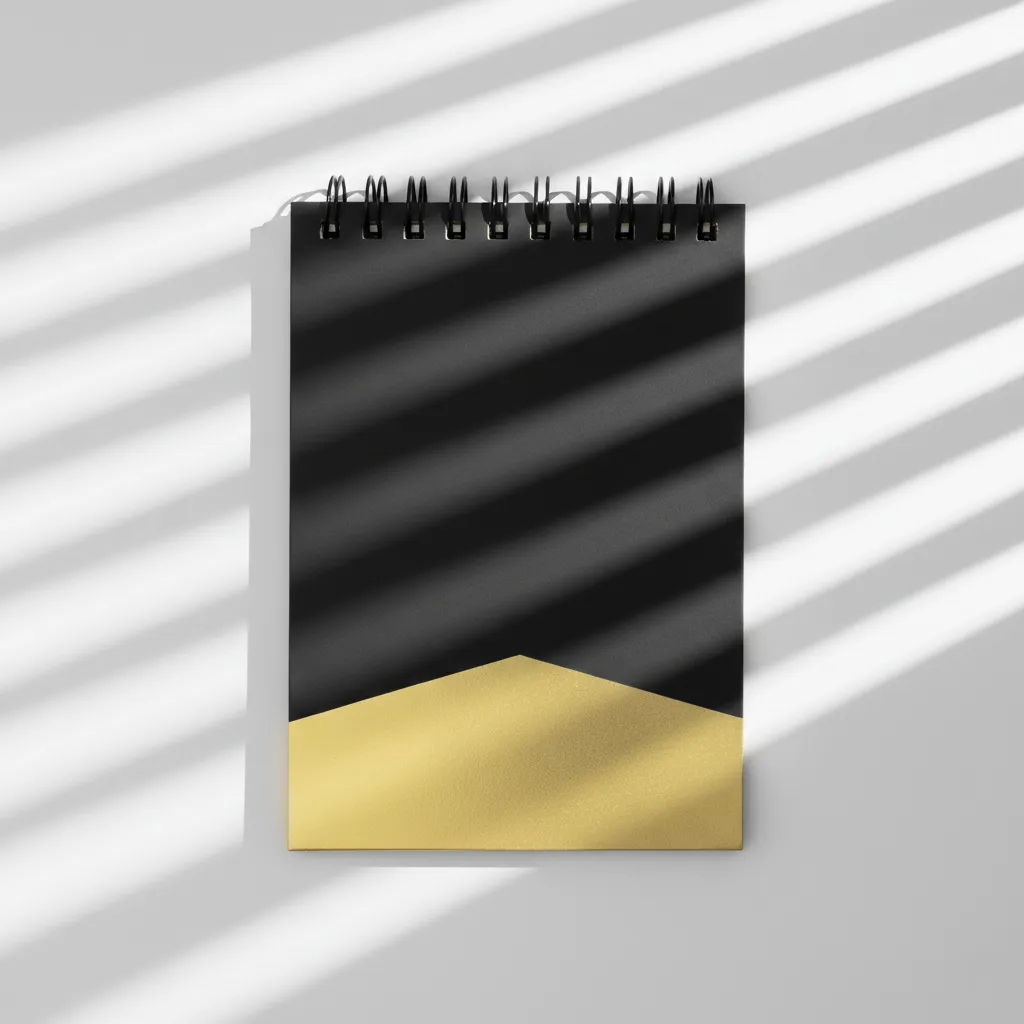 Recycled Notepad with Pen and Magnetic Flap