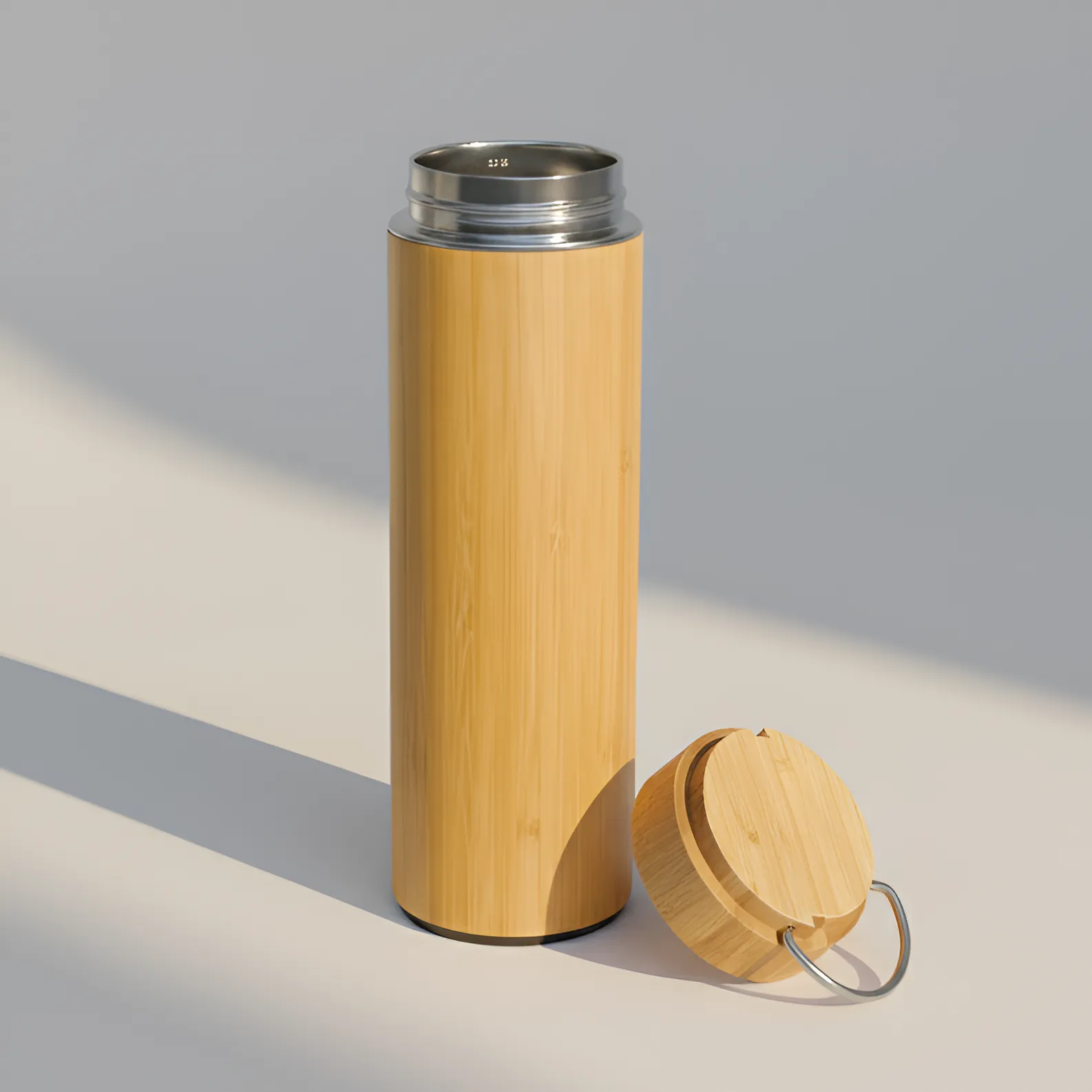 Bamboo Stainless Steel Water Bottle