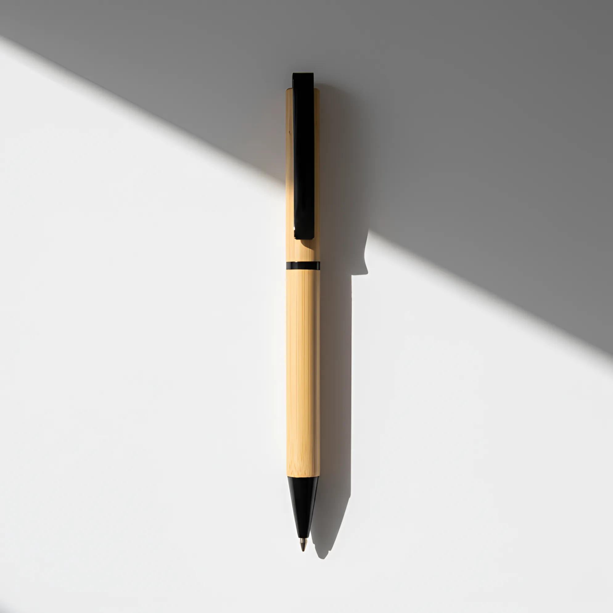 Bamboo Ball Pen with blue ink