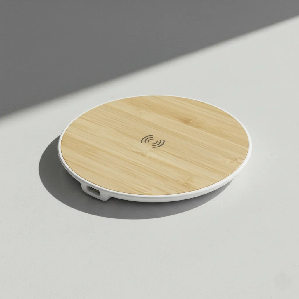 Bamboo  and APS Plastic  Wireless Charger