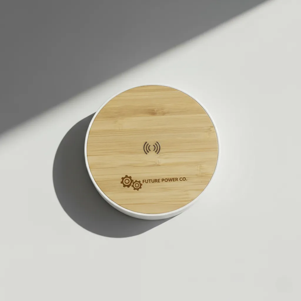 Bamboo  and APS Plastic  Wireless Charger