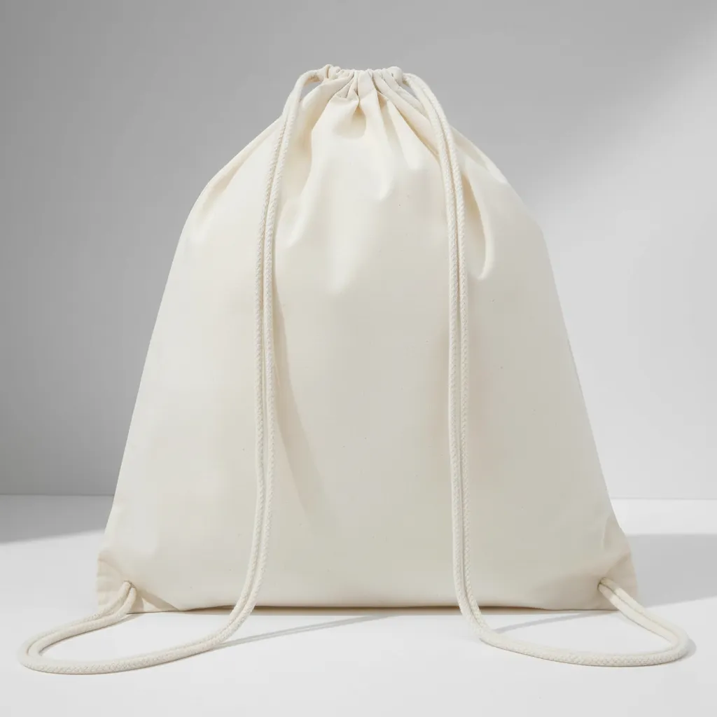 Cotton drawstring bag