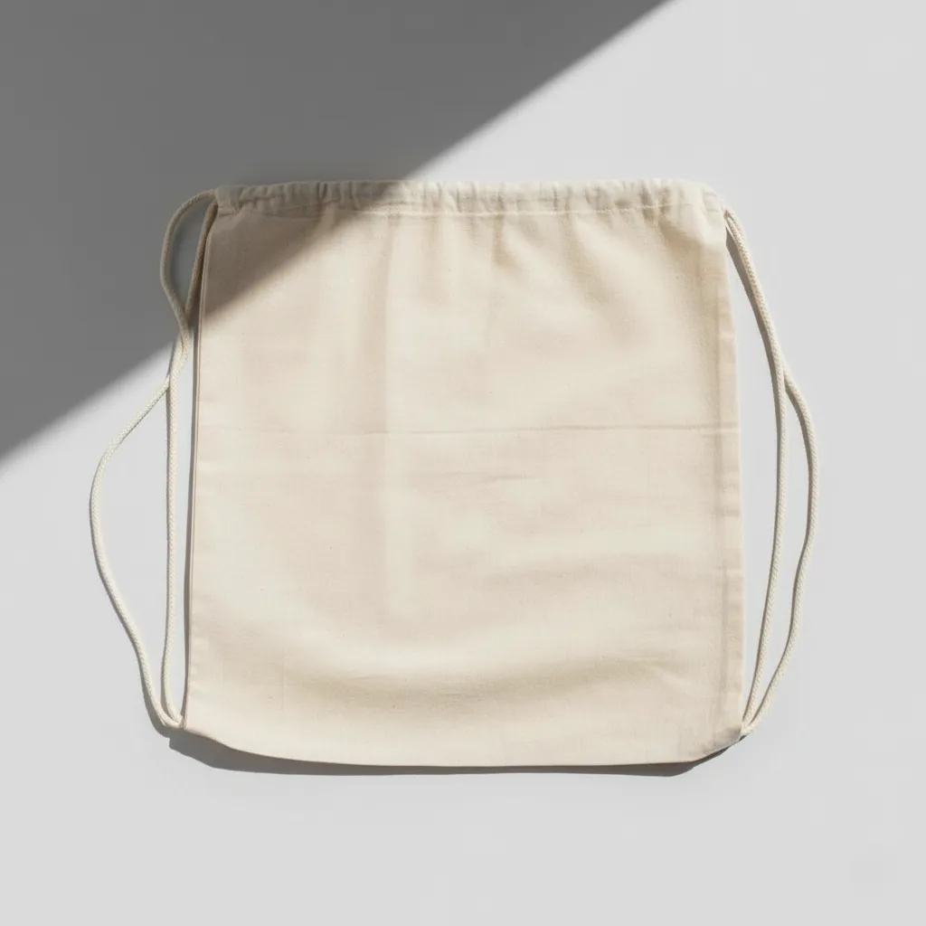 Cotton drawstring bag