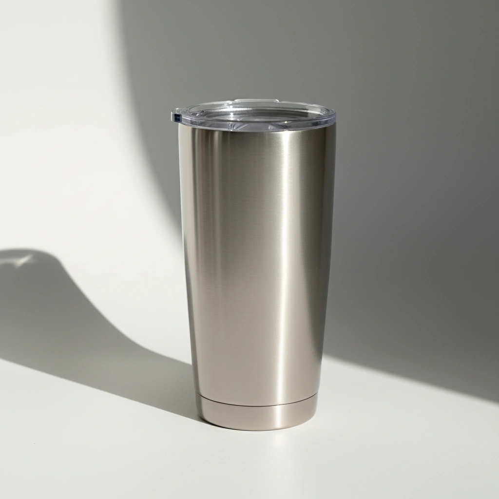 Double Wall Travel Tumbler Mugs with Clear Lid