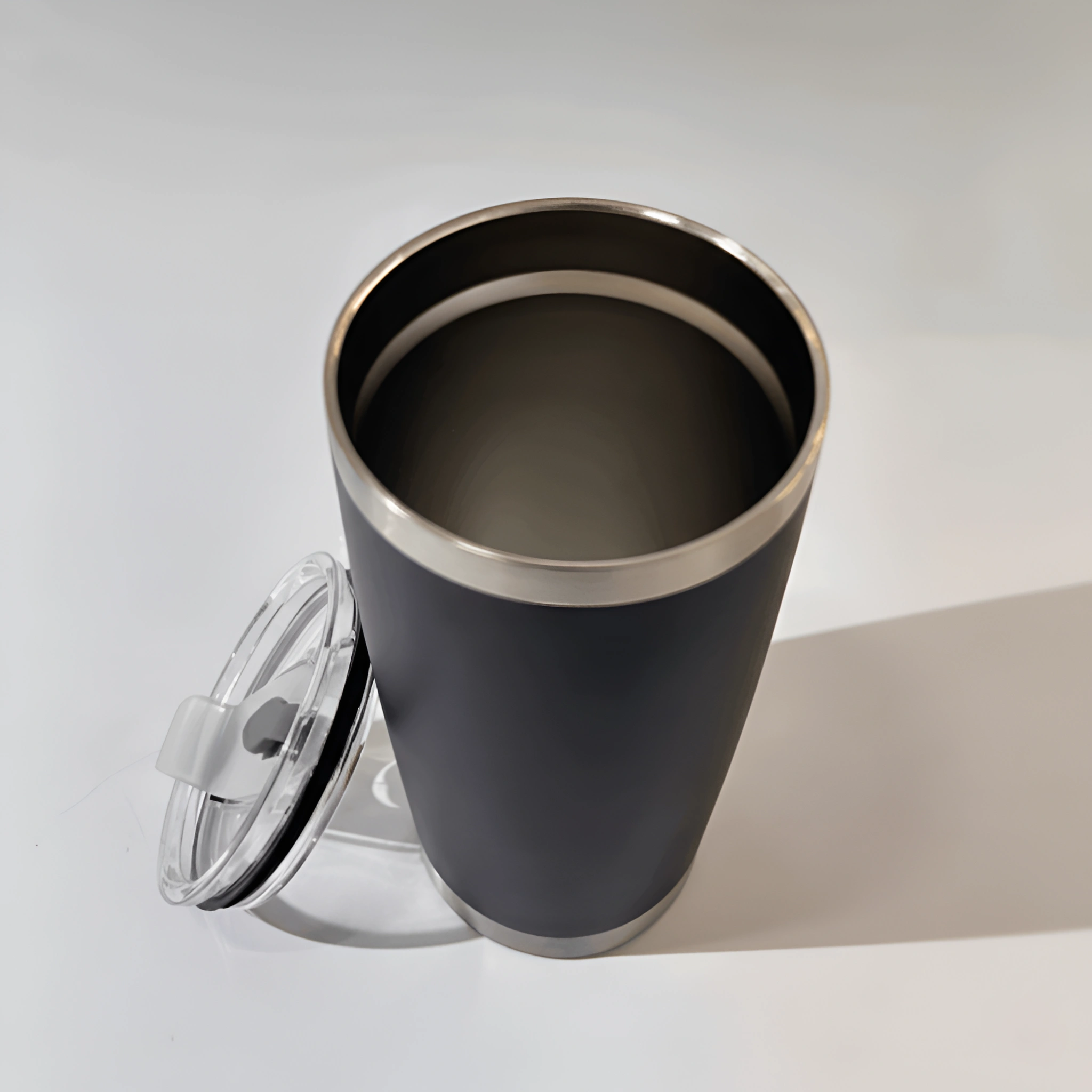 Double Wall Travel Tumbler Mugs with Clear Lid