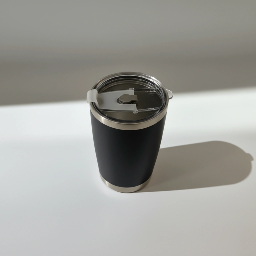 Double Wall Travel Tumbler Mugs with Clear Lid